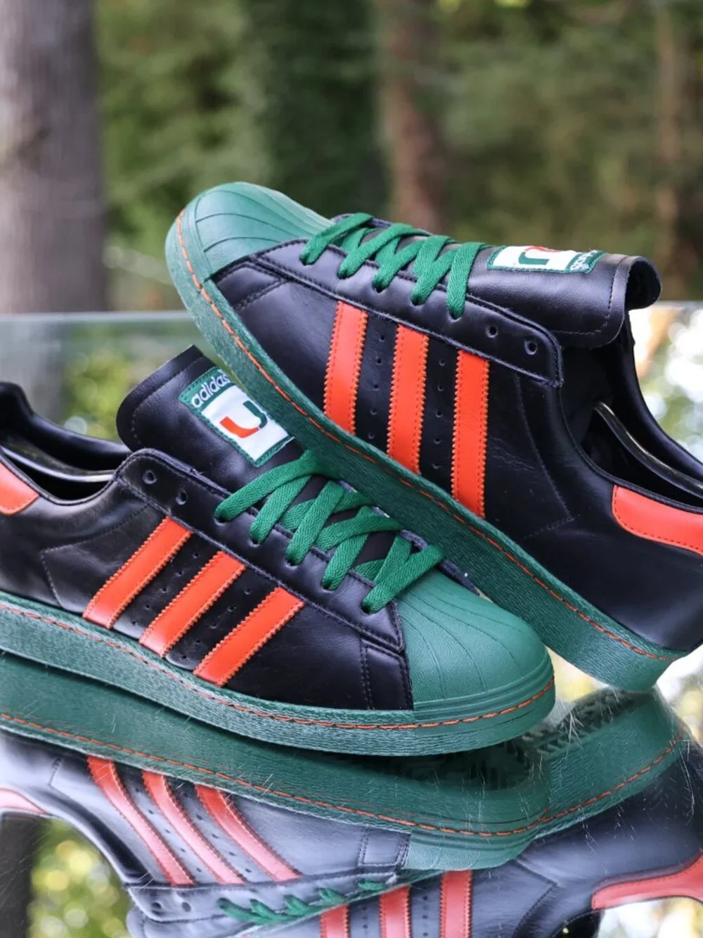 Adidas miadidas Superstar Miami Hurricanes 2015 B91258 Men's 10.5